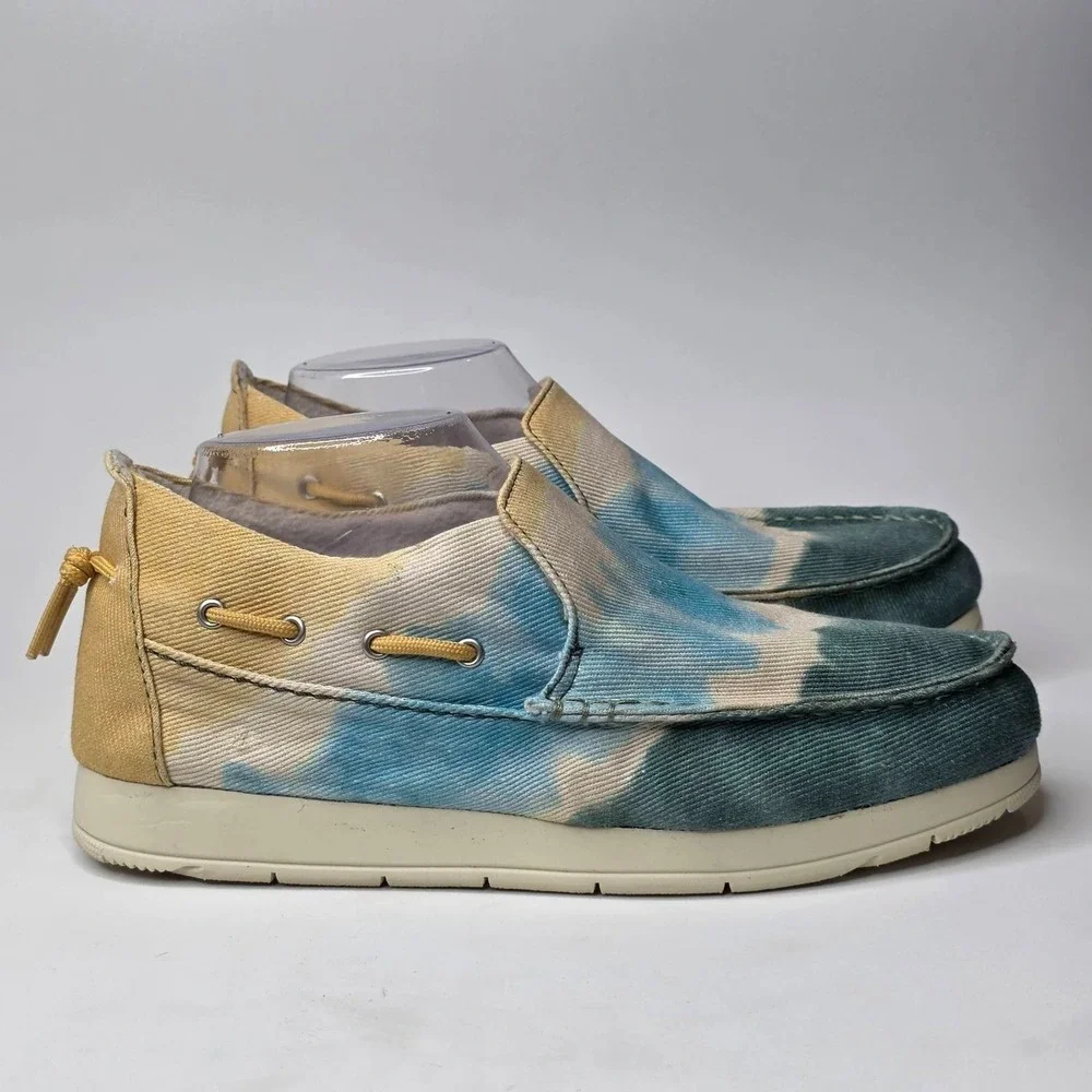 Sperry Tie-Dye Moc-Sider Women's Shoes Size 8.5 Multi Canvas‎ Slip-on Loafers